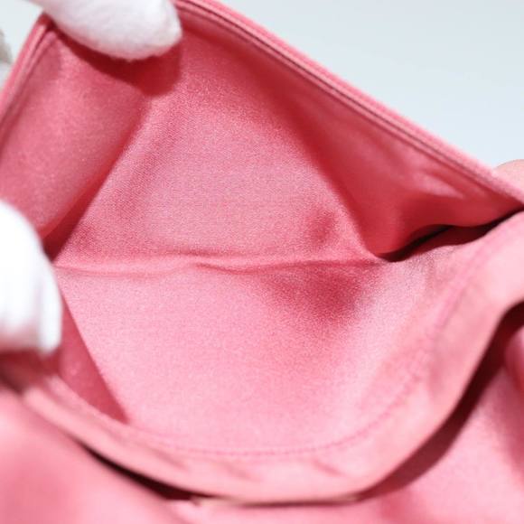 PRADA Pouch Satin Pink Auth 74898 - Picture 11 of 16